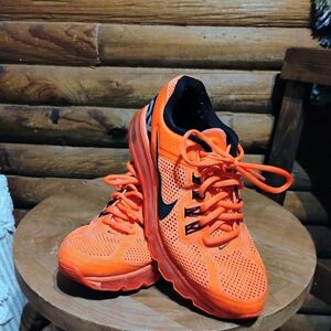 Nike Men's Sz 7 Air Max Total Crimson Orange Black 554886-801 Sneakers Shoes